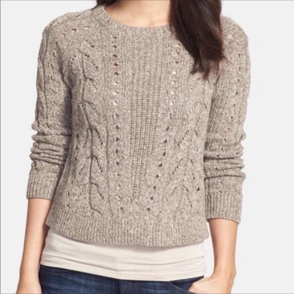 lucky brand cable knit sweater